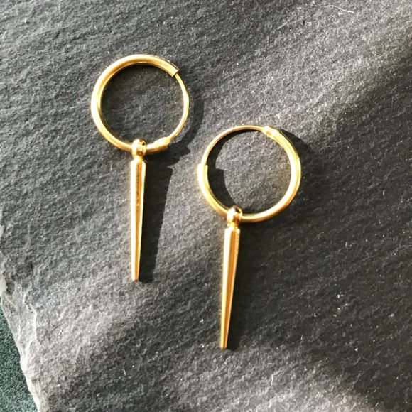 Spike Hoops - New, Never Worn - Picture 3 of 5